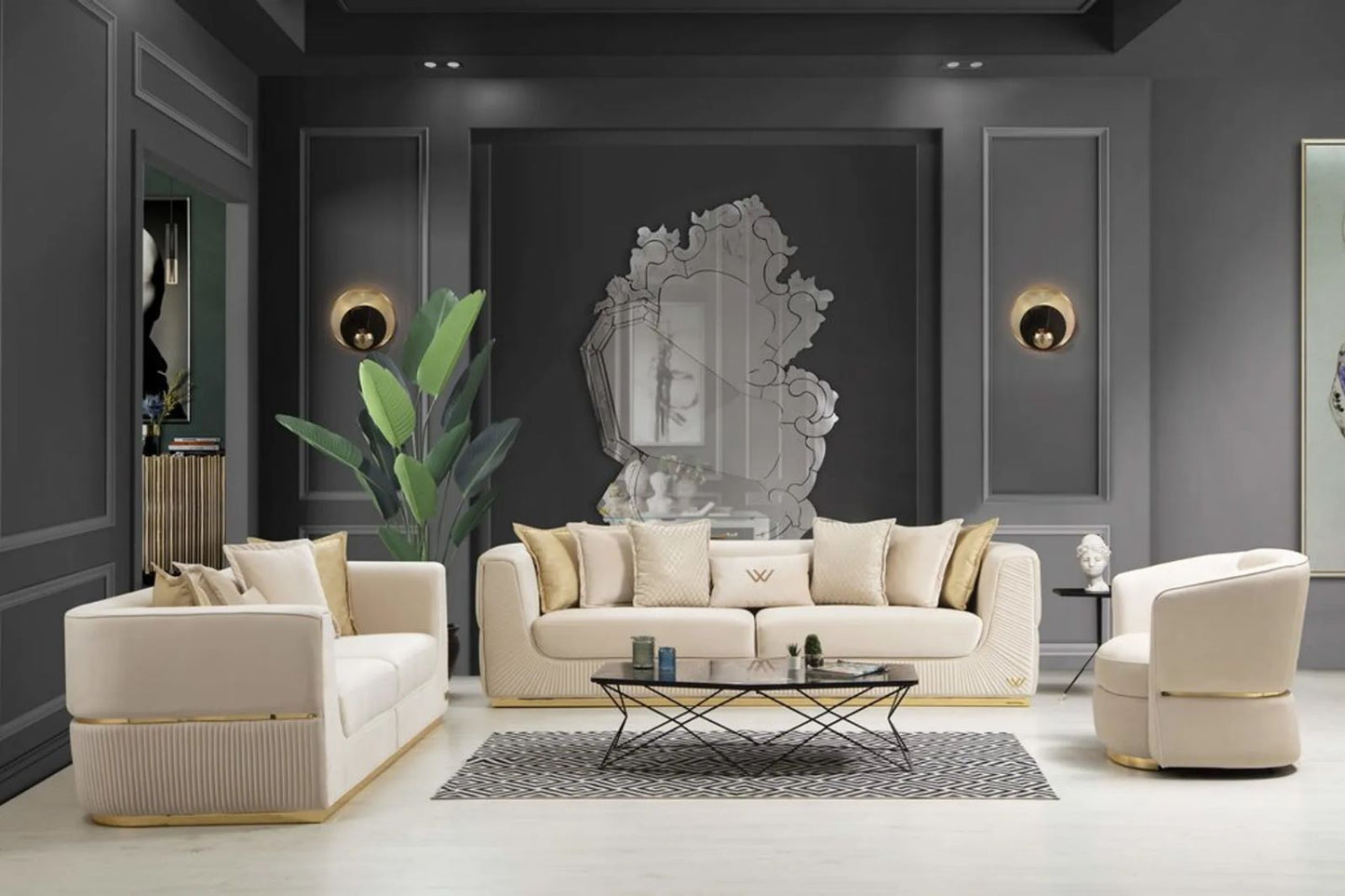 Angel Set 3+2+1 - PolishFurnitures.art
